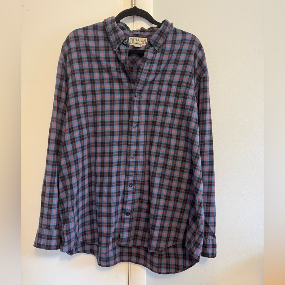 Duluth Trading Co Men's Casual Plaid Shirt